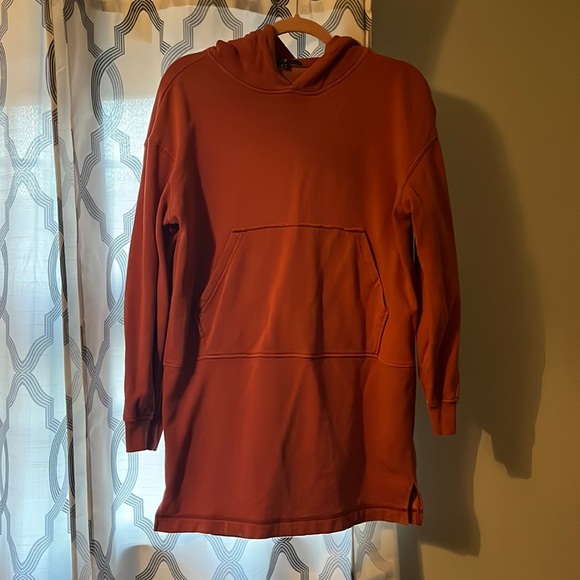 7 for All Mankind hooded sweatshirt dress size S - Picture 1 of 3